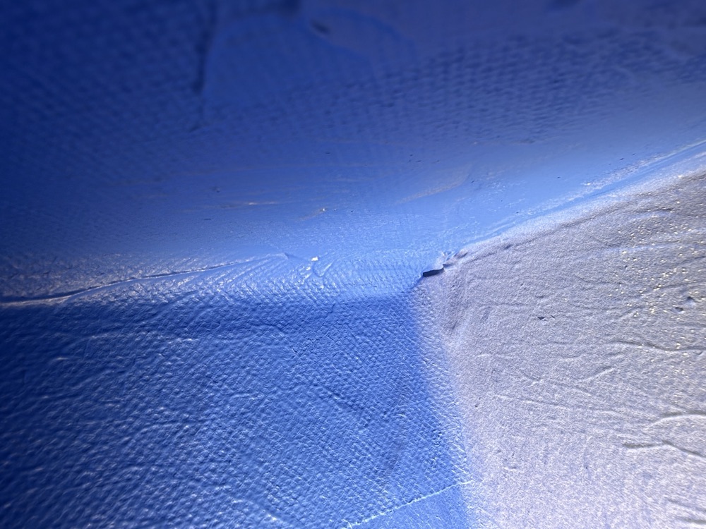 Inadequate waterproofing membrane coverage to a shower, recorded on a fixing stage inspection in Nar Nar Goon, 5 km from Pakenham East