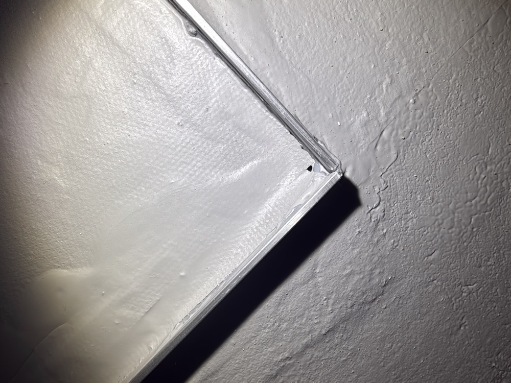 Waterproofing bandage inadequately embedded, recorded on a fixing stage inspection in Nar Nar Goon, 5 km from Pakenham East