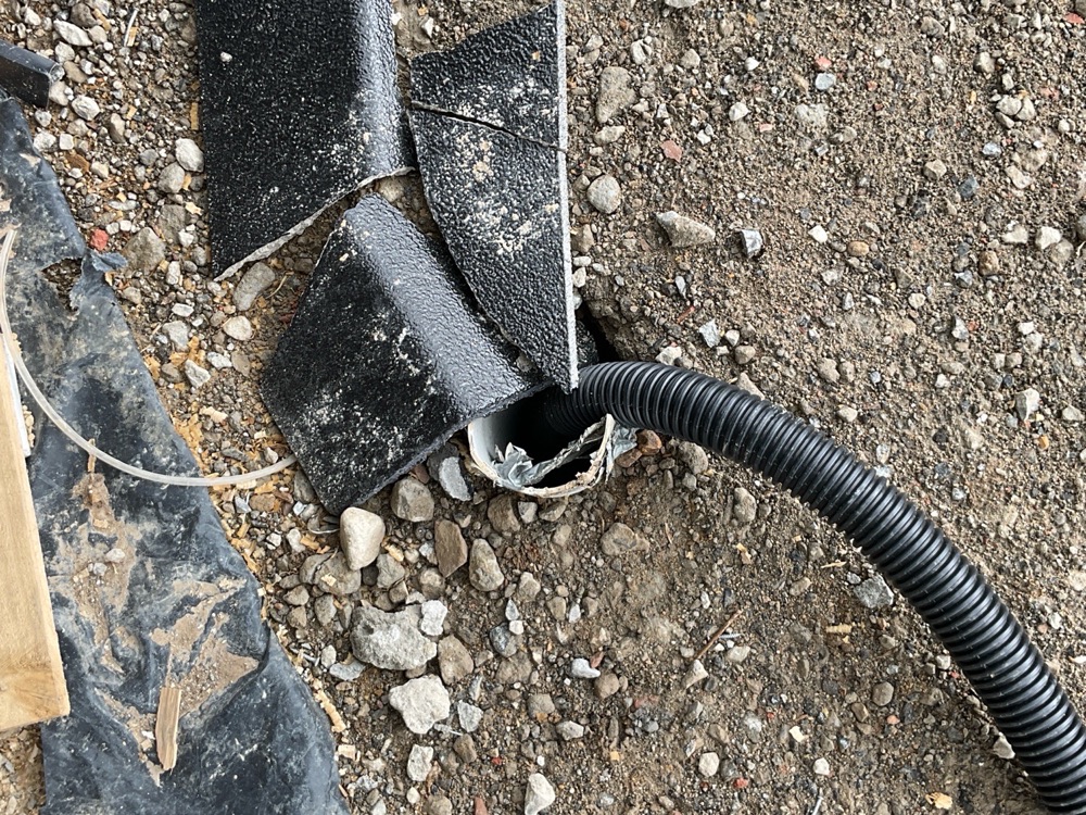 Blocked or broken drainage pipe, Pakenham East